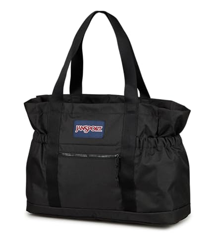JanSport Large Day Tote – 31L Spacious, Padded 15" Laptop Sleeve, Side Water Bottle Pocket, Durable & Versatile for Everyday Use, Black