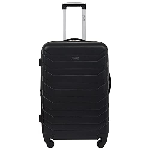 Wrangler 4 Piece Miami Luggage and Packing Cubes Set, Black