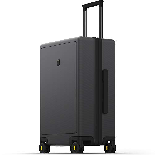 LEVEL8 Luminous 24 Inch Checked Luggage with Luggage Straps