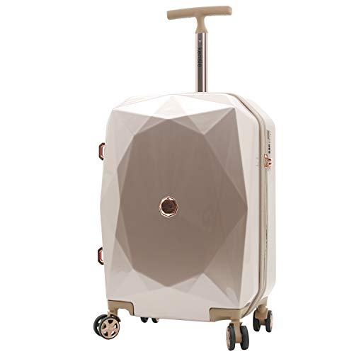 kensie Women's Gemstone Luggage Set, Rose Gold, 2 Piece Set (28"/20")