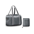 Foldable Duffle Bag for Travel | Lightweight, Water-Resistant Carry On Bag | Sustainable and Durable Nylon, Flatiron Grey