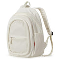 mixi Sweet Design Women Backpack Girls Cute Book Bag with Shockproof 15.6" Laptop Pocket Casual Daily Light Weight, Pearl White