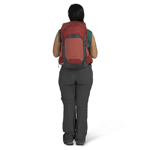 Osprey Tempest 22L Women's Lightweight Hiking Backpack - Small Daypack for Travel & Camping, Deep Fig/Hotspot Pink