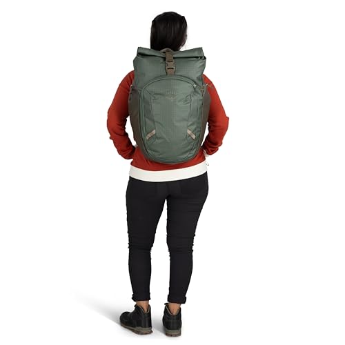 Osprey Transporter Roll Top Commuter Backpack, Pine Leaf