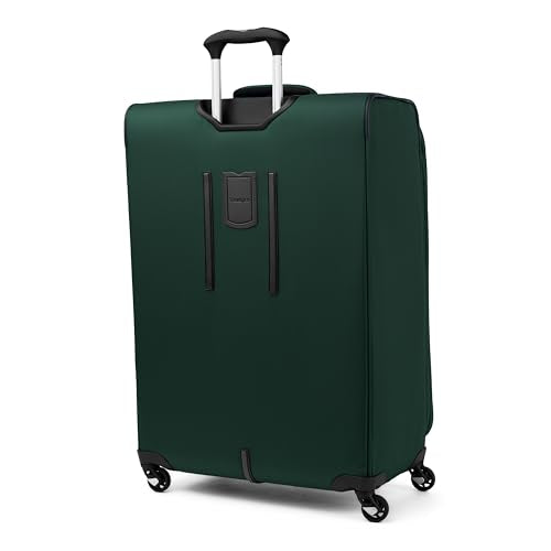 Travelpro Maxlite 5 Softside Expandable Luggage with 4 Spinner Wheels, Lightweight Suitcase, Men and Women, Forest Green, Checked-Large 29-Inch