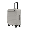 Away Softside Medium Checked Suitcase, 26 Inch Expandable Luggage For Men & Women, Durable Nylon Exterior, TSA Approved Lock, Ideal For Trips 1-2 Weeks, Cloud Gray
