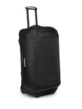 Osprey Transporter 90L Wheeled Travel Duffel Bag - Large Lightweight Rolling Suitcase for Men and Women, Raven Black