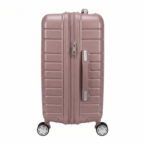 Gabbiano Royal Hard Shell ABS Luggage – Lightweight Expandable Hardside Suitcase with 360° Spinner Wheels & Telescoping Handle (Ballerina Pink, Carry-On)