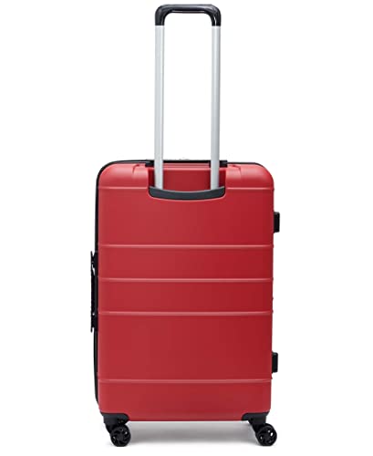 Tommy Hilfiger Women's Hardside Upright Luggage Set, Red, One Size