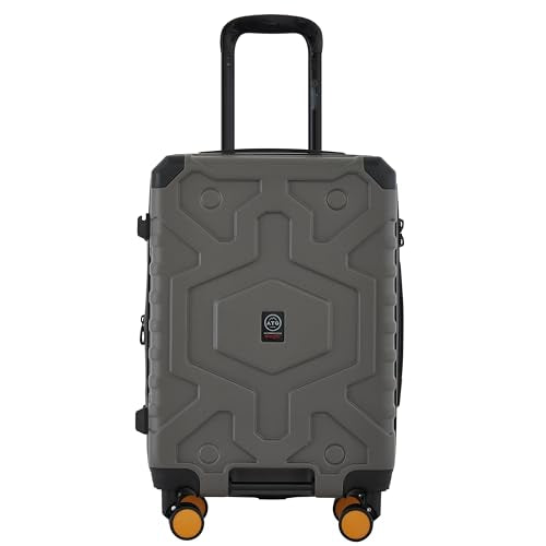 Wrangler ATG Outland Expandable Hardside Luggage, Gull Gray, 3 Piece Set