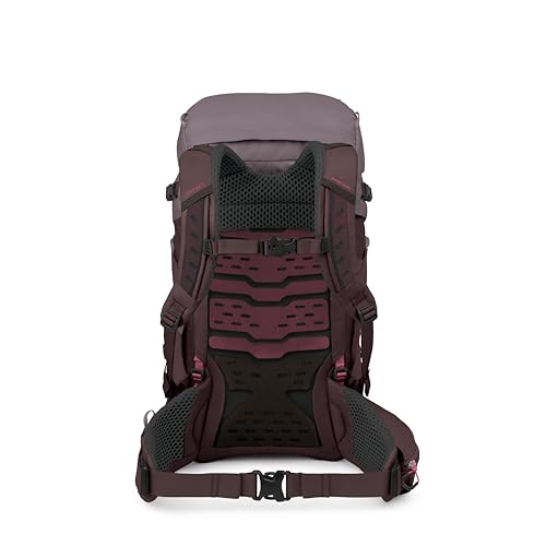 Osprey Kyte LT 35L Women's Backpacking Backpack - Lightweight Hiking & Travel Bag with Waterproof Raincover, Graphite Purple