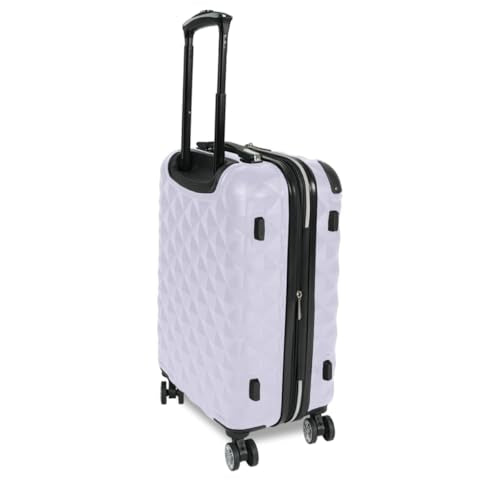 Kenneth Cole REACTION Diamond Tower Collection Lightweight Hardside Expandable 8-Wheel Spinner Travel Luggage, Lavender, 28-Inch Checked