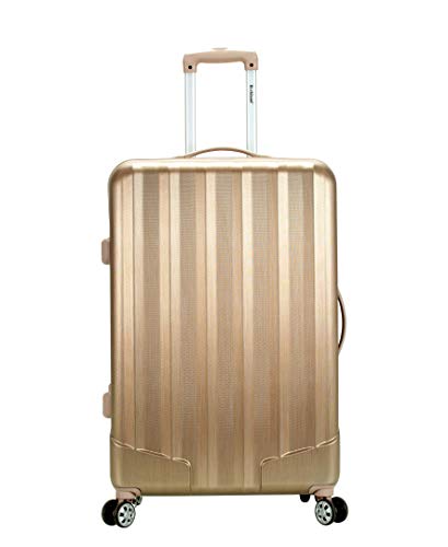 Rockland Santa Fe Hardside Spinner Wheel Luggage Set, Bronze, 3-Piece Set (20/24/28)
