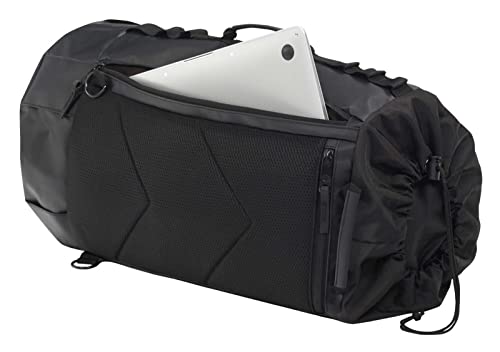 Harley-Davidson Water-Resistant Drawstring Hybrid Duffel Bag/Backpack - Black