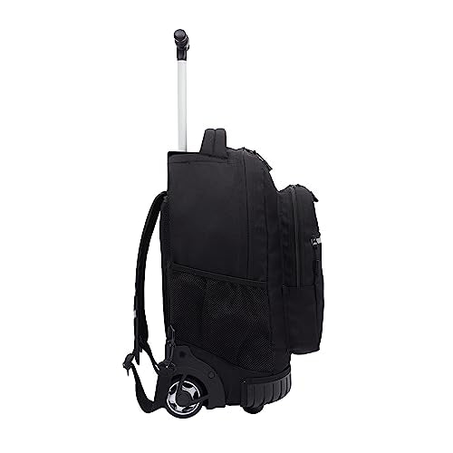 Travelers Club 18" Rolling Backpack with Shoulder Straps, Black