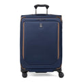 Travelpro Crew Classic Lightweight Softside Expandable Checked Luggage, 8 Wheel Spinner Suitcase, TSA Lock, Men and Women, Checked Medium 25-Inch, Patriot Blue