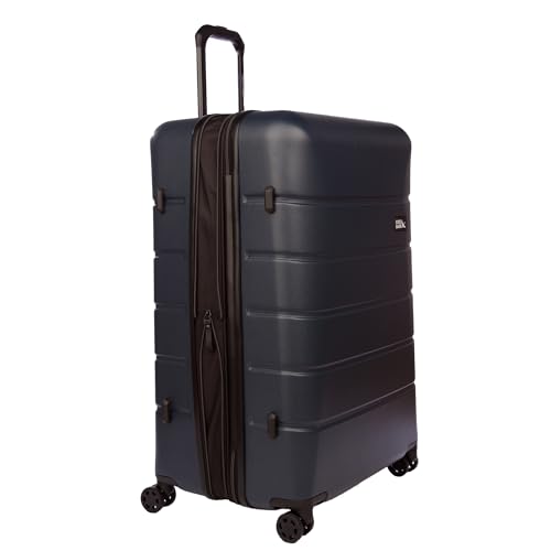 Eddie Bauer Glacier Carry-On 22" Luggage | Hardside | Spinner Wheels | Expandable | Lightweight | Travel Essentials - Storm Blue