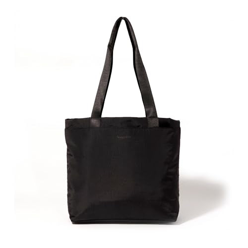 Baggallini Swift Tote Bag for Women - Lightweight 12x16" Nylon Zipped Travel Carry On Bag w/Luggage Sleeve