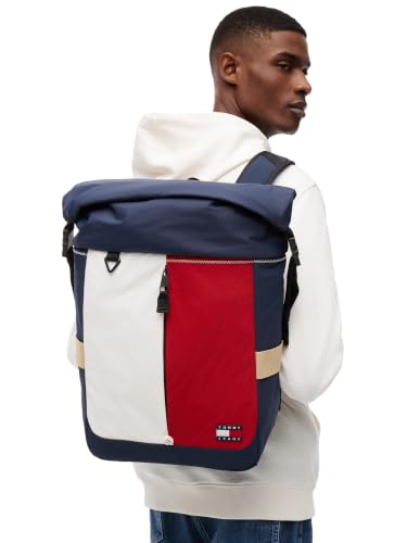 Tommy Jeans Mens Archive Expandable Backpack,CORPORATE One Size