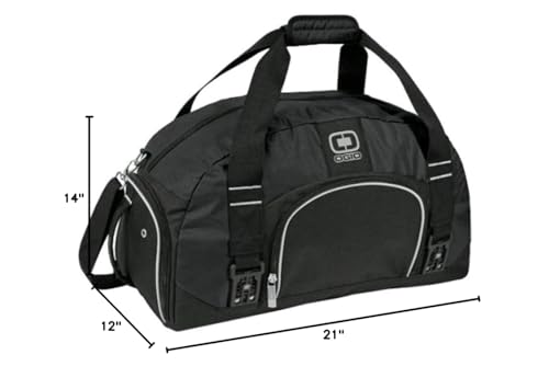 OGIO Big Dome Street Duffle Bag (Black), 14 x 21 x 12-Inch