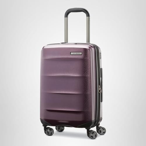 Samsonite Octiv Lightweight Hardshell 28-Inch Large Checked Luggage - Durable & Impact Resistant, 360° Aero Trac Spinner Wheels, Adjustable Telescopic Handle, Expandable, TSA Approved Lock - Purple