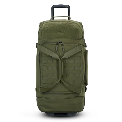 High Sierra Pathsetter Large Wheeled Rolling Duffle - Moss
