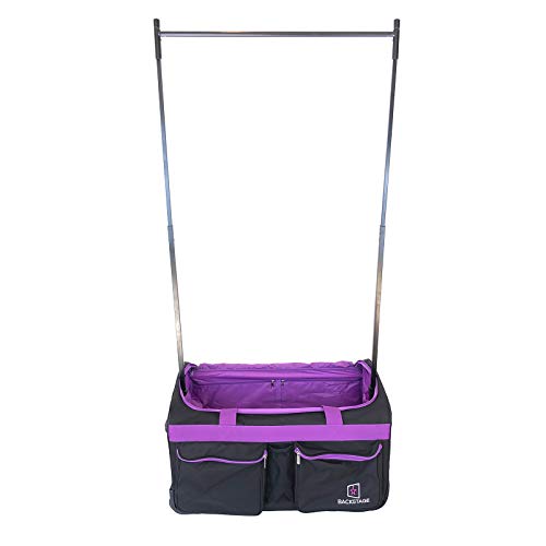 Backstage Dance Travel Bag with Garment Rack - Black / Purple