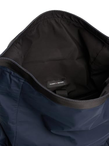 Tommy Hilfiger Mens Colour Rolltop Backpack, Space Blue