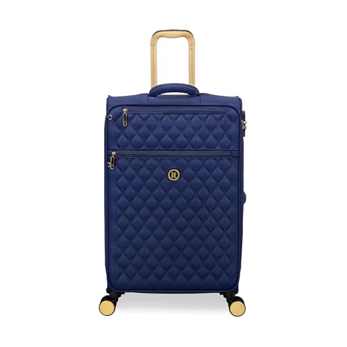 It Luggage Glimmering 28" Softside Checked Spinner, Ocean Cavern