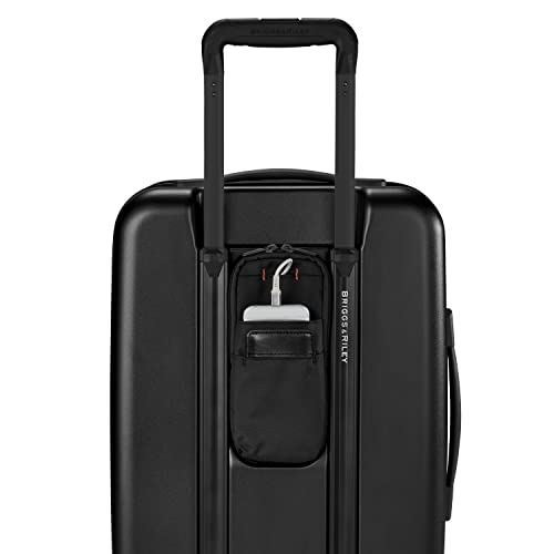 Briggs & Riley Sympatico Hardside Domestic Spinner Luggage, Matte Black, 22-Inch Carry-On