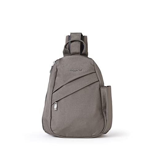Baggallini Medium Sling Backpack - 9"x11" Lightweight Sling Bag with Convertible Adjustable Shoulder Strap