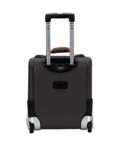 Rockland Polo Equipment Varsity Softside 4 Piece Upright Luggage Set, (18"/22"/26"/30"), Charcoal