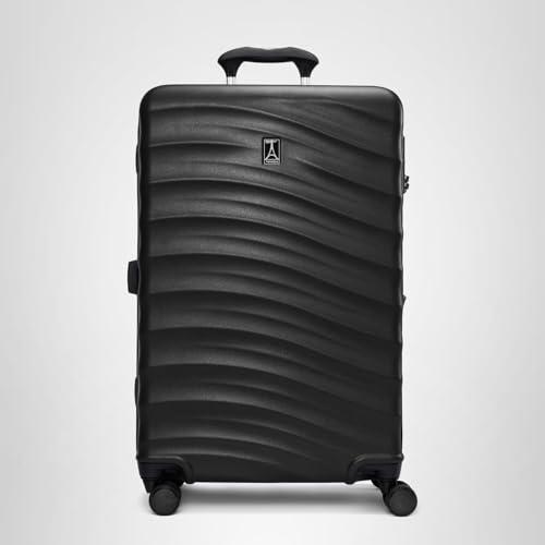 Travelpro Maxlite Air V2 Hardside Expandable Checked Luggage, 8 Spinner Wheels, Lightweight Hard Shell Suitcase, TSA lock, Black, Checked Medium 25-Inch