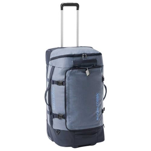 Eagle Creek Cargo Hauler XT Wheeled Duffel - Wheeled Backpack Duffel - Deployable Backpack Straps - Lockable U-Lid & Easy Access Compartment - 29" - Glacier Blue