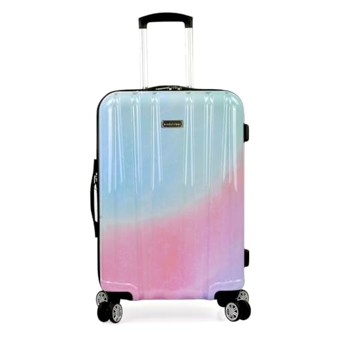 Traveler's Choice Women's Ruma II Expandable Luggage with Spinner Wheels, Pixie Pastel, 3 Piece Set