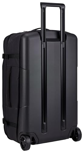 Thule Aion 70cm Wheeled Duffel - Wet/Dirty storage pocket - Smooth rolling wheels - Interior compression straps - Lockable exterior zippers - 100% recycled fabrics - Waxed, PFC-free fabric