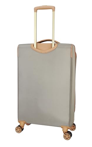 Dockers Seahorse Softside Expandable 8-Wheel Spinner Travel Checked Luggage, 24-Inch, New British Khaki