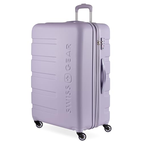SwissGear 7366 Signature Hardside Expandable Luggage with Spinner Wheels, TSA Lock, Evening Haze, Checked-Large 27-Inch