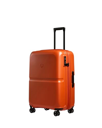 ANTLER - Single Stripe Hardside Luggage 26 Inch Checked-Medium Suitcase - Durable, Lightweight & Expandable, 4 Spinner Wheels - Adjustable Handle, TSA Lock - Ember