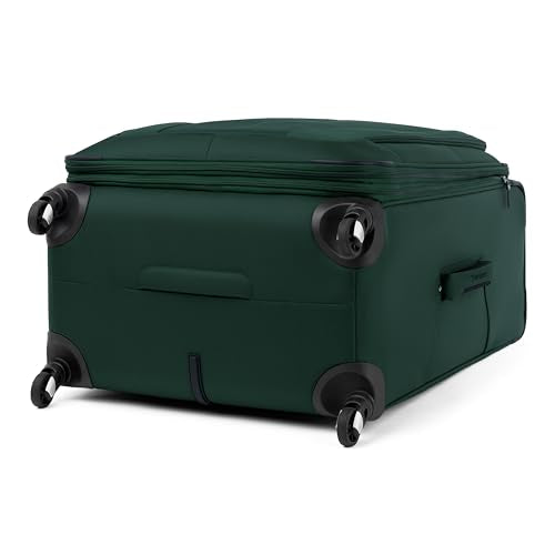 Travelpro Maxlite 5 Softside Expandable Luggage with 4 Spinner Wheels, Lightweight Suitcase, Men and Women, Forest Green, Checked-Large 29-Inch