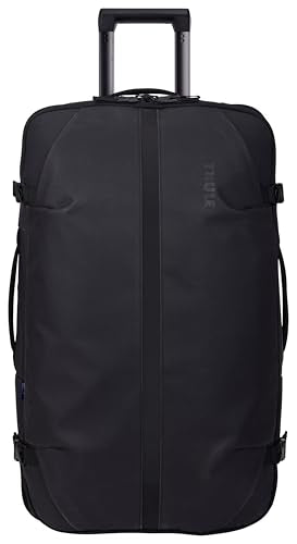 Thule Aion 70cm Wheeled Duffel - Wet/Dirty storage pocket - Smooth rolling wheels - Interior compression straps - Lockable exterior zippers - 100% recycled fabrics - Waxed, PFC-free fabric