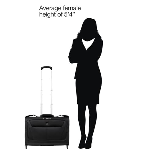 Travelpro Maxlite 5 Softside Lightweight Carry-On Upright 2 Wheel Rolling Garment Bag, 22-Inch — Black
