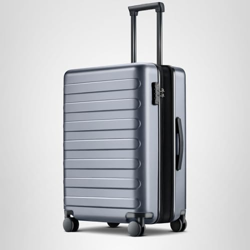 NINETYGO Carry On Luggage 22x14x9 Airline Approved, 20 Inch Luggage with Smooth Spinner Wheels, Expandable, Hard Shell PC Suitcase, Lightweight Travel Luggage, TSA Approved (Grey, Rhine Max)
