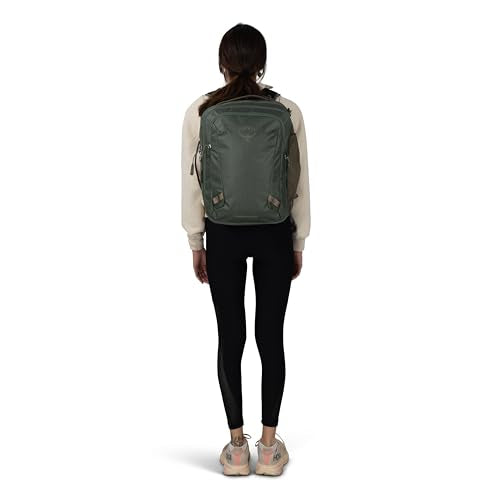 Osprey Transporter 26+6 Travel Pack - Expandable Personal Item Backpack with Laptop Sleeve - Lightweight Daypack, Pine Leaf Green