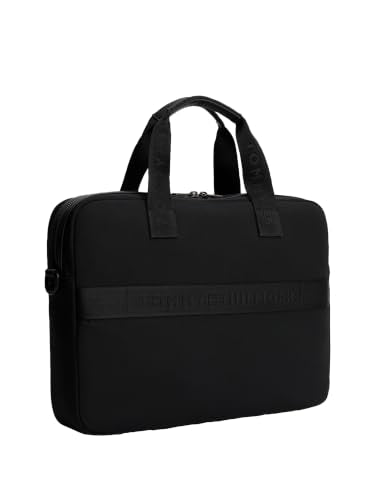 Tommy Hilfiger Men's Repreve Computer Bag, BLACK One Size