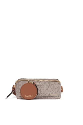 Calvin Klein Millie Novelty Belt Bag, Almond/Taupe/Caramel, One Size