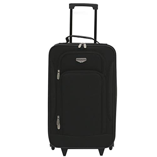 Travelers Club Euro 3-Piece Carry-On Luggage Set, Black
