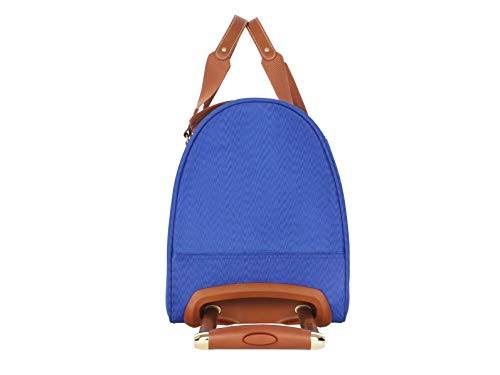Steve Madden Designer Carry On Luggage Collection - Lightweight 20 Inch Duffel Bag- Weekender Overnight Business Travel Suitcase with 2- Rolling Spinner Wheels (Global Blue)
