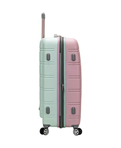 Rockland Melbourne Hardside 2 Piece Expandable Spinner Wheel Luggage Set, (20"/28"), Mint