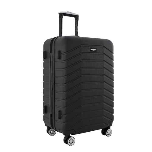 Wrangler Tahoe 3 Piece Spinner Luggage Set, Black
